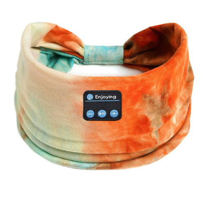 Bluetooth Earphones Sports Sleeping Headband Elastic Wireless Headphones Music Eye Mask Wireless Headset Boho Headband Yoga Work