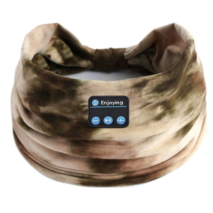 Bluetooth Earphones Sports Sleeping Headband Elastic Wireless Headphones Music Eye Mask Wireless Headset Boho Headband Yoga Work