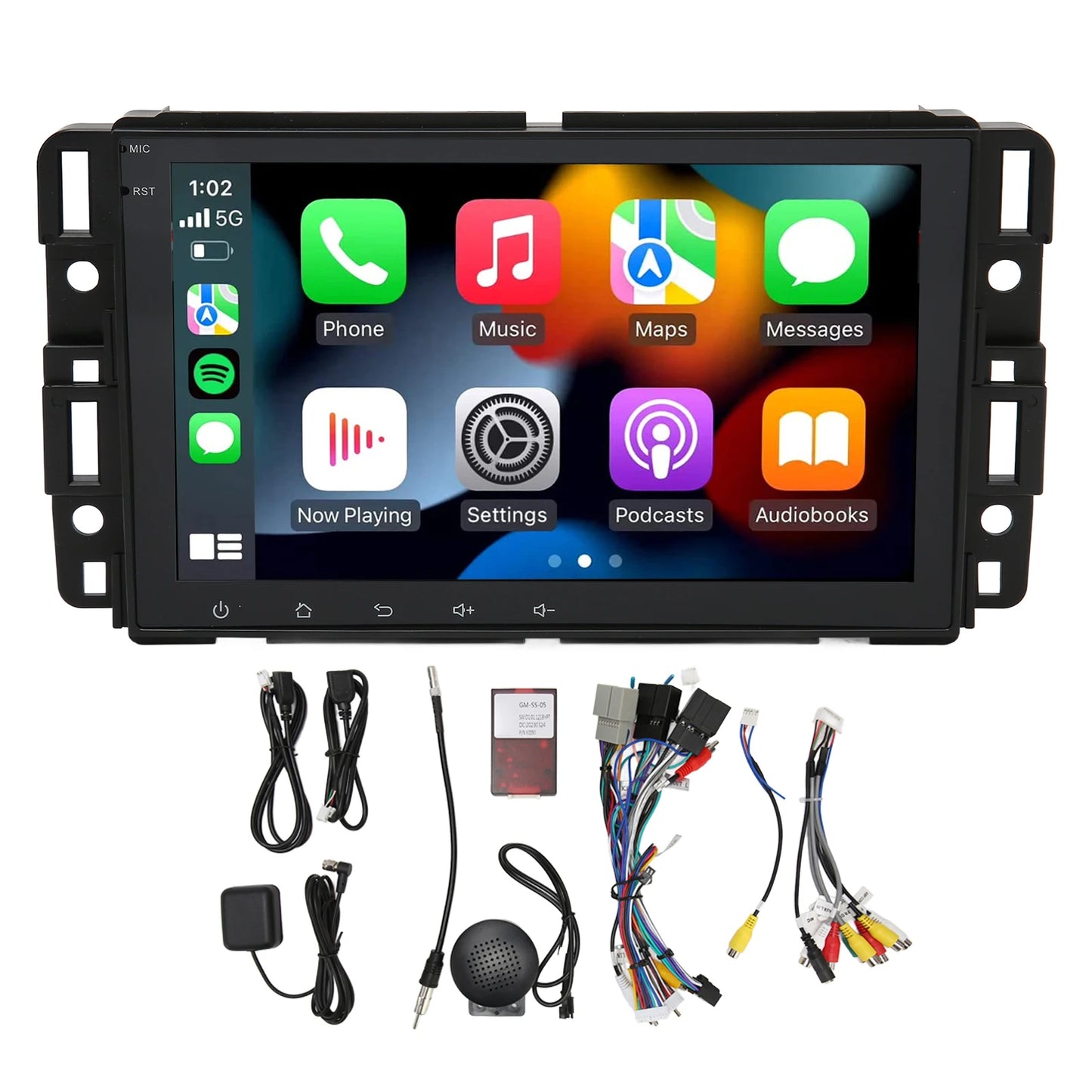 Car Stereo Bluetooth Wireless CarPlay for Android Auto 8in  Touchscreen GPS Navigation for Android 12 Stereo Radio Car Stereo