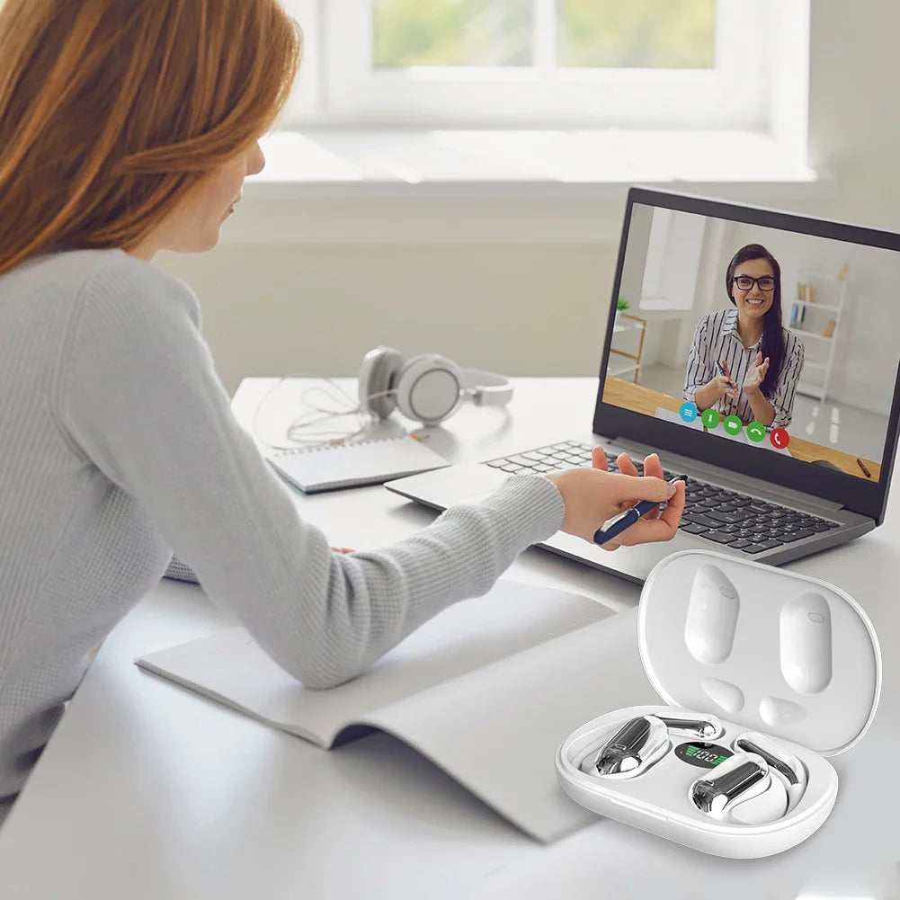 AI Translator Earbuds 144 Languages 3-in-1 Noise Cancelling Bluetooth 5.3 Headset Instant Translator Smart Voice Real Time