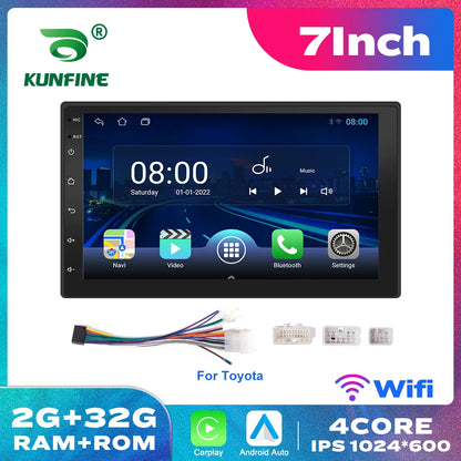2 Din 2.5D Touch Screen 7Inch Android Car Radio Multimedia Video Player Universal Stereo Carplay For Vw Nissan Hyundai Toyoto