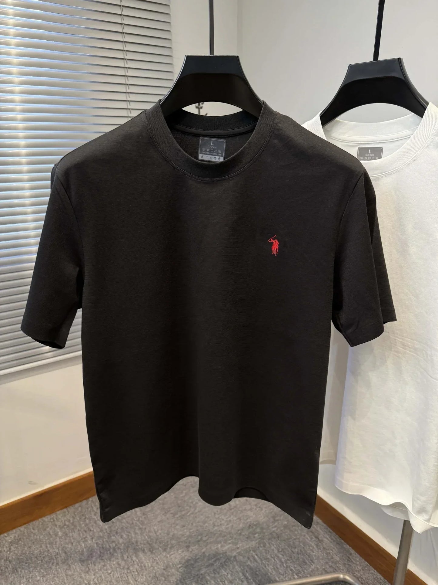 Luxury brand Paul embroidery short sleeved T-shirt 2025 summer new item for men high-quality silk cotton comfortable casual top
