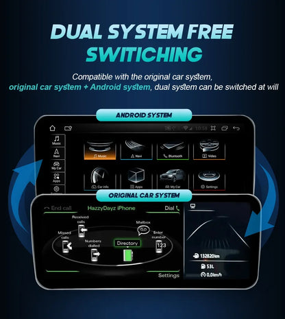 Android 14 Auto Radio Wireless Carplay Touch Screen For Audi A6 C7 A7 2012-2018 Car Multimedia Player Navigation Stereo GPS WIFI