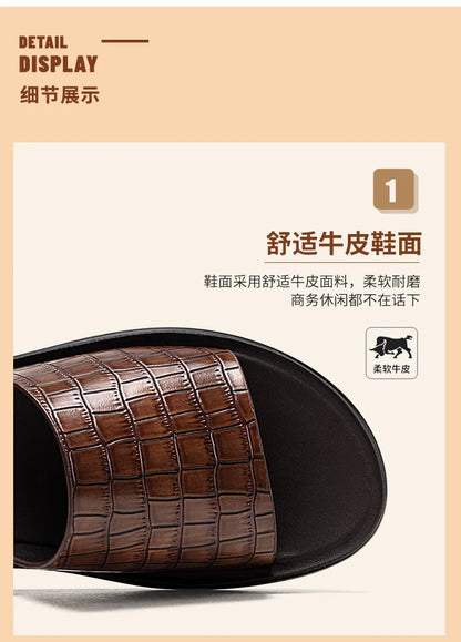 High-quality Casual Sandals for man Comfortable Man Sandal House Slippers Man Summer Shoes Mens Slipper Flip Flop Slides