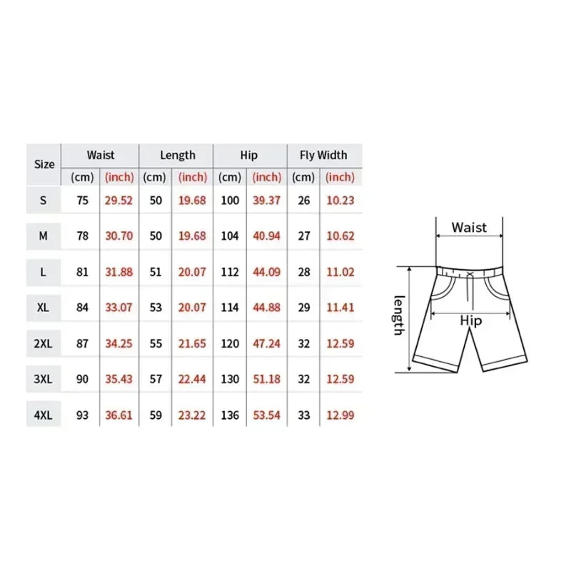 2025 Motorcycle Breathable Quick-drying Shorts American Fashion Trend Luxury Sports Shorts Comfortable Casual Street Shorts Y2K