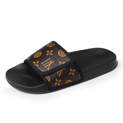 Man Sandal House Slippers Men's Genuine Leather Sandals Comfortable  Man Summer Shoes Sale Genuine Mens Slipper Flip Flop Slides