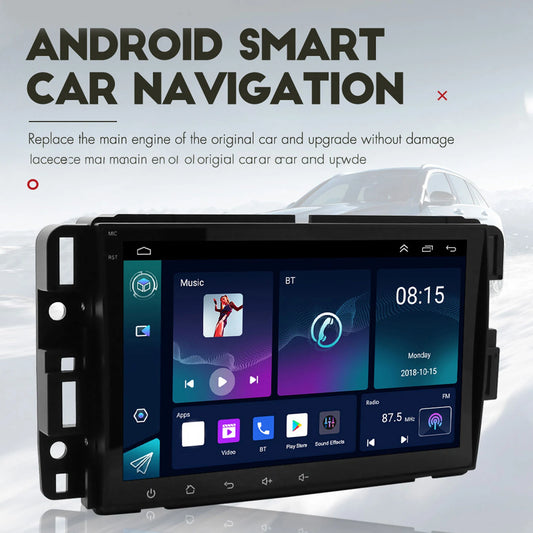Car Stereo Bluetooth Wireless CarPlay for Android Auto 8in  Touchscreen GPS Navigation for Android 12 Stereo Radio Car Stereo