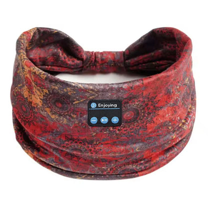 Bluetooth Earphones Sports Sleeping Headband Elastic Wireless Headphones Music Eye Mask Wireless Headset Boho Headband Yoga Work
