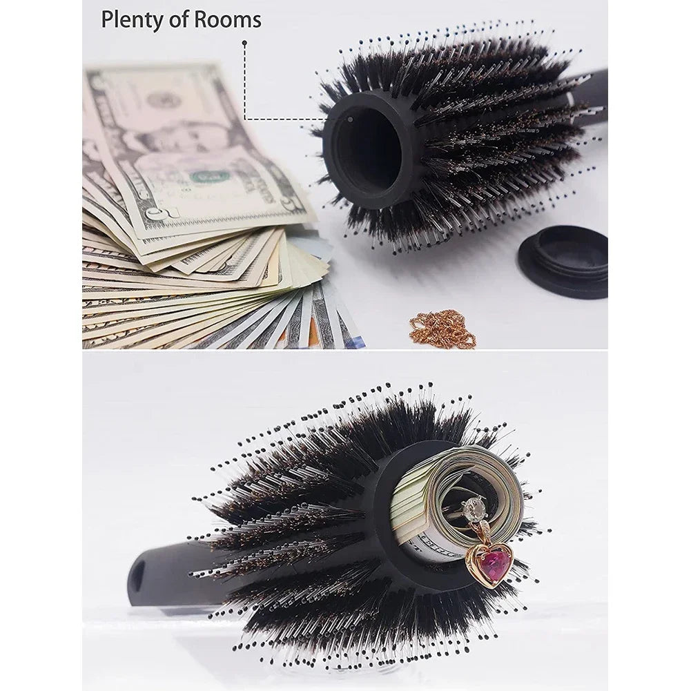 Hair Comb Secret Stash Hidden Safe Diversion Brush Key Safe Box Hiding Diamond Jewelry Storage Discreet Secret Removable Lid