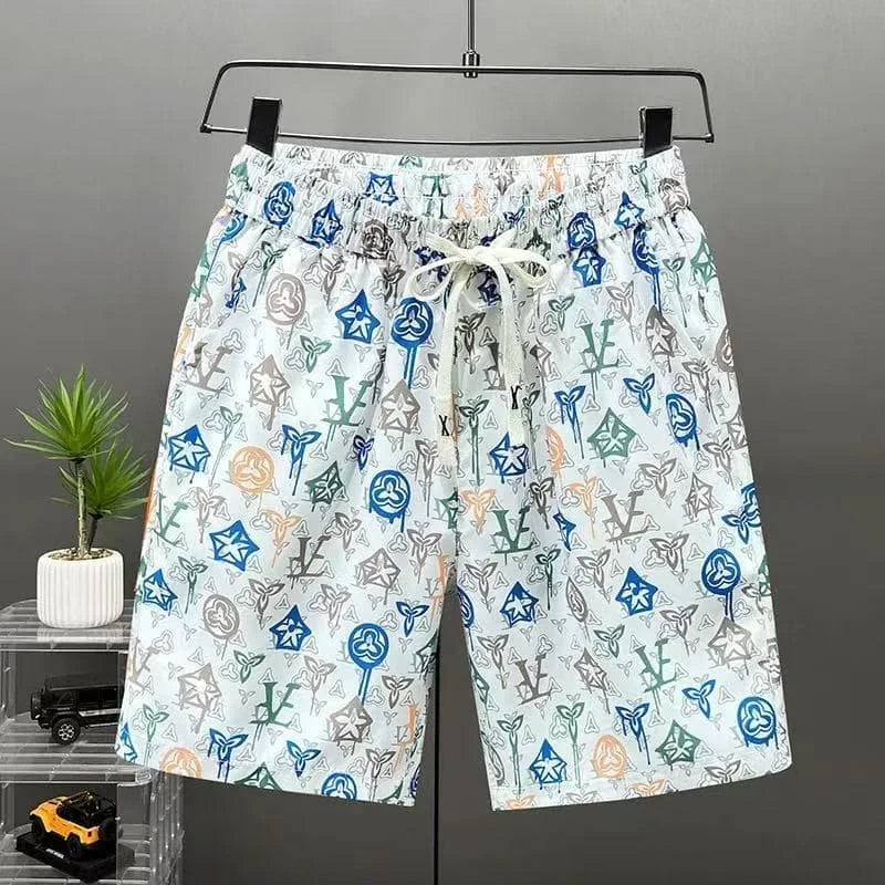 2025 Motorcycle Breathable Quick-drying Shorts American Fashion Trend Luxury Sports Shorts Comfortable Casual Street Shorts Y2K
