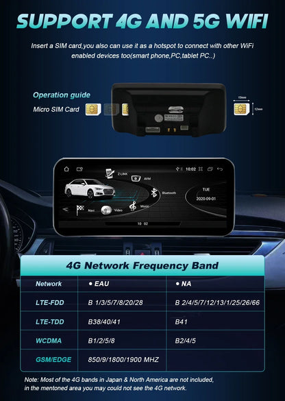 Android 14 Auto Radio Wireless Carplay Touch Screen For Audi A6 C7 A7 2012-2018 Car Multimedia Player Navigation Stereo GPS WIFI