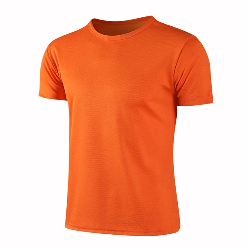 Quick-drying Round Neck Sport T-shirt Gym Fitness Shirt Trainer Running T-shirt Men Breathable Sportswear Костюм Женский Летний