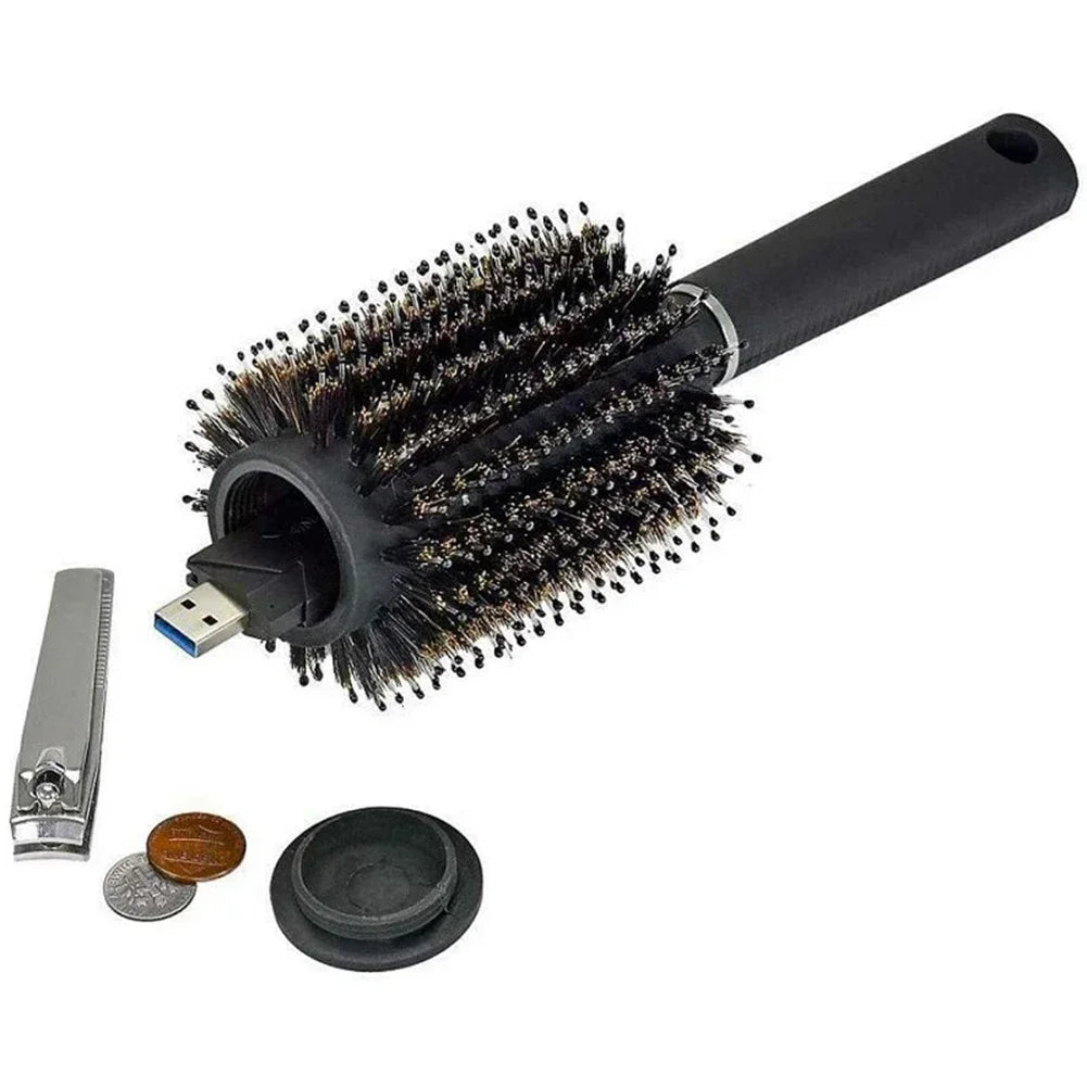Hair Comb Secret Stash Hidden Safe Diversion Brush Key Safe Box Hiding Diamond Jewelry Storage Discreet Secret Removable Lid