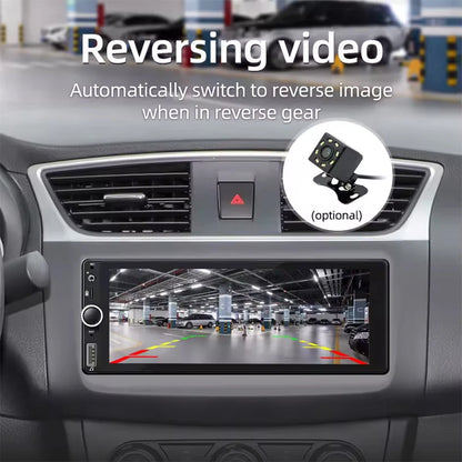 1din 6.86" HD Car Radio Multimedia Carplay Touch Screen Mirror Link Stereo Bluetooth USB FM Camera MP5 Player