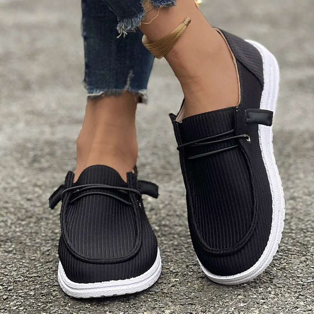 Round Toe Flat Slip-Ons DmGLabeL 
