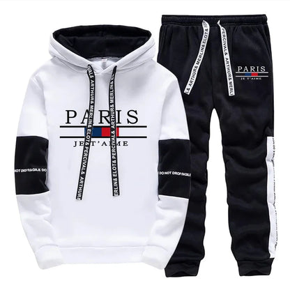 Hot Sale Men's Tracksuit Hooded Long Sleeves Casual Single Piece Sports Sweatshirts And Daily Sweatpants Comfort Outdoor Jogging