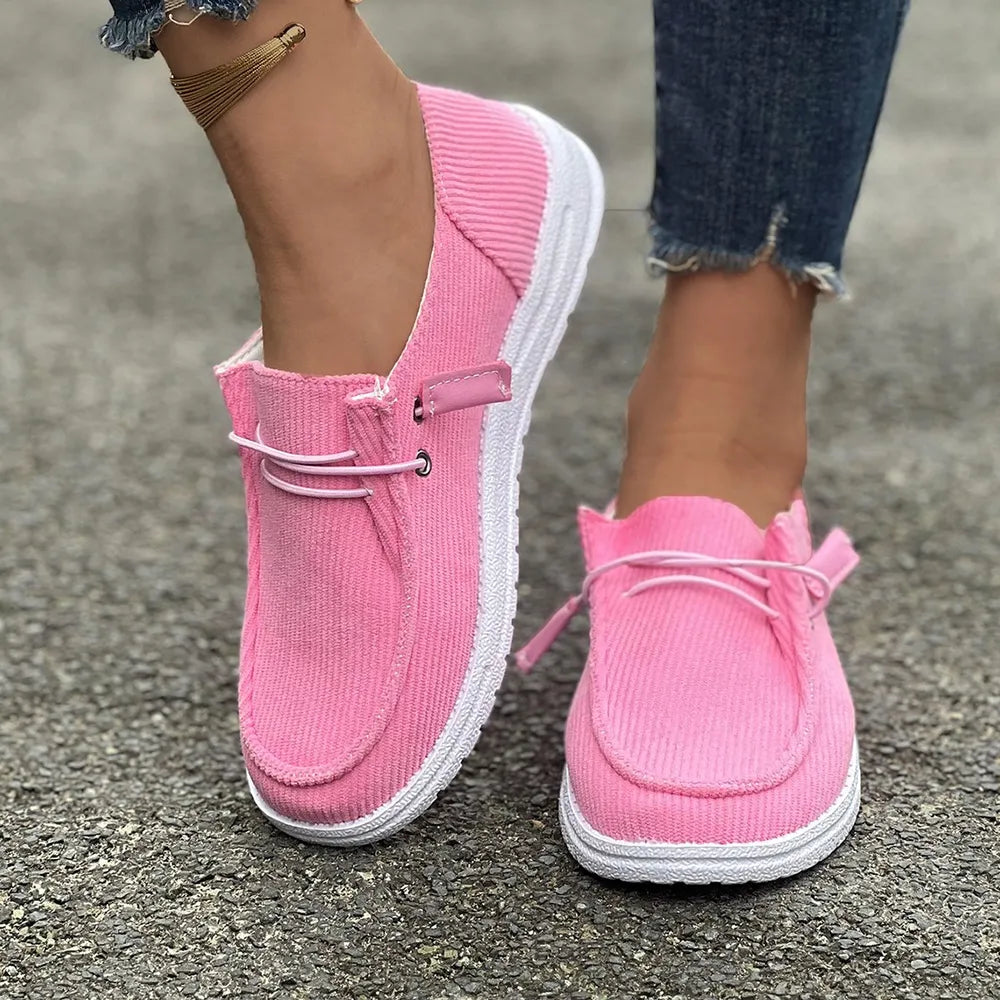 Round Toe Flat Slip-Ons DmGLabeL 
