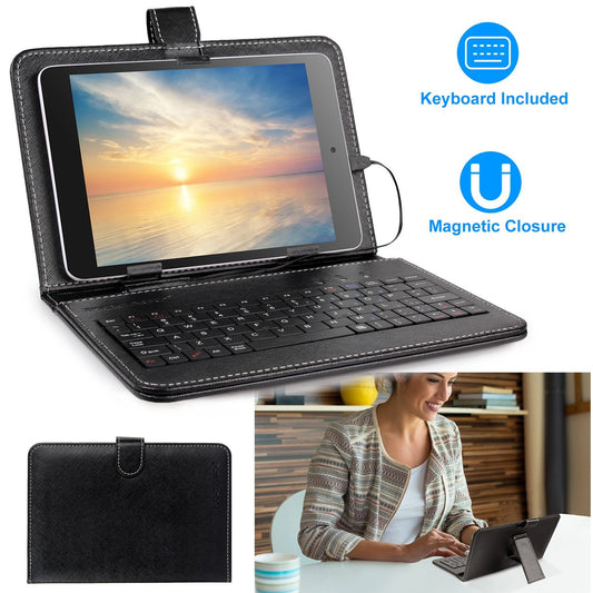
Tablet stand cover with USB keyboard cable