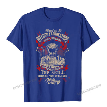 WELDER FABRICATORS Funny Welders Welding Backside Premium T-Shirt Camisas Men Normal Tshirts New Tops Shirt Cotton Men Unique
