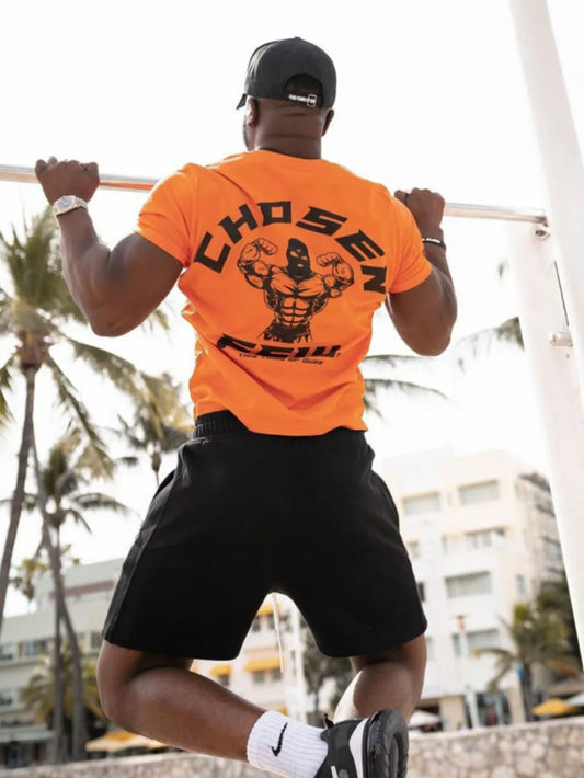 Men's Graphic Round Neck Short Sleeve T-Shirt DmGLabeL 