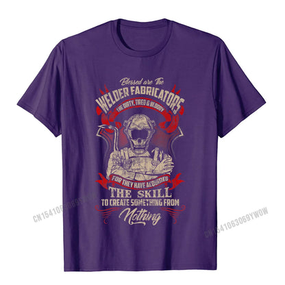 WELDER FABRICATORS Funny Welders Welding Backside Premium T-Shirt Camisas Men Normal Tshirts New Tops Shirt Cotton Men Unique